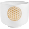 Meinl Sonic Energy PCSB8FOL  Flower Of Life 8’’ Crystal Singing Bowl Om 128 Hz (White Frosted)<br>Fotoğraf: 1/1