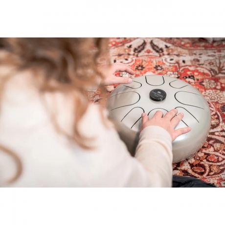 Meinl Sonic Energy STD4PG Steel G-minor 12'' Tongue Drum (Pearl Grey)<br>Fotoğraf: 8/8