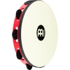 Meinl TAH1BK-R-TF Tour Jingle Wood True Feel Head 1 Row Tamburin (Red Black)<br>Fotoğraf: 1/6