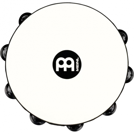 Meinl TAH2BK-R-TF Traditional Wood Frame Steel Jingles 2 Rows 10" Tamburin (Kırmızı)<br>Fotoğraf: 2/6