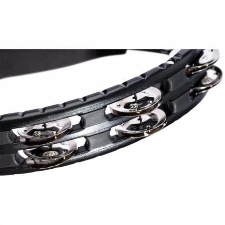 Meinl TMT1BK Traditional ABS Molded Steel Jingles 2 Rows 10" Tamburin (Siyah)<br>Fotoğraf: 5/6