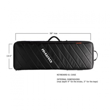 Mono M80-K61-BLK Vertigo 61 Tuş Org Çantası (Siyah)<br>Fotoğraf: 5/5