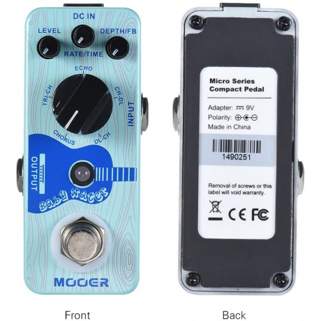 Mooer Babywater Acoustic Delay&Chorus Pedalı<br>Fotoğraf: 3/3