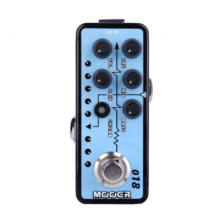 Mooer CUSTOM 100 Micro PreAMP Pedalı<br>Fotoğraf: 1/3