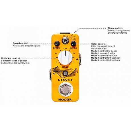 Mooer LIQUID Digital Phaser Pedal<br>Fotoğraf: 2/2
