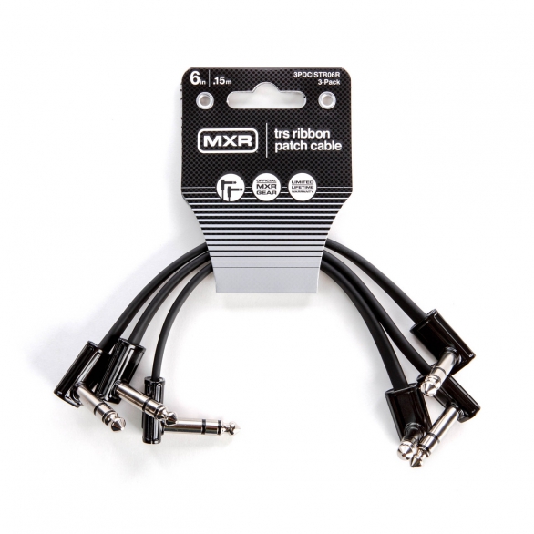 MXR 3PDCISTR06R 3'lü Paket 6" TRS Ribbon Patch Kablo , Fotoğraf: 1/3