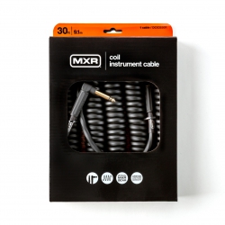 MXR DCICB30R Blk Ra Right/straight Coil Kablo (9 Metre)