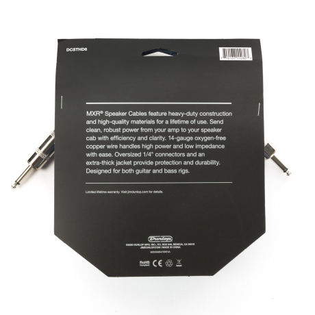 MXR DCSTHD6 Heavy Duty Kabin Kablosu (1.8 m)<br>Fotoğraf: 2/5