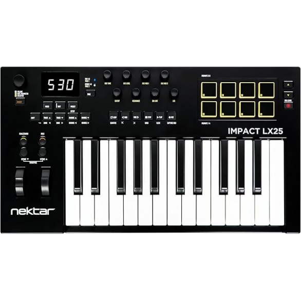 Nektar Impact LX25 MK3 USB MIDI Klavye, Fotoğraf: 1/3