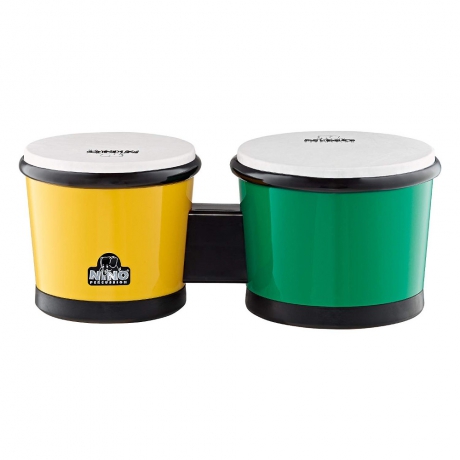 Nino NINO19G/Y 6.5'' - 7.5'' Abs Bongo (Yeşil / Sarı)<br>Fotoğraf: 1/1