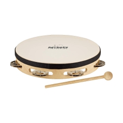 Nino NINO25 Headed Wood 10'' Tambourine