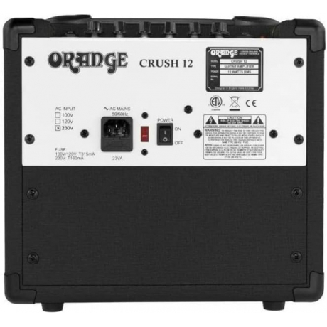 Orange Crush 12 12 Watt Combo Gital Amfisi (Siyah)<br>Fotoğraf: 3/5