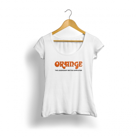 Orange Logo Kadın T-Shirt (Beyaz)<br>Fotoğraf: 1/1