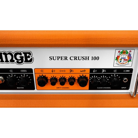 Orange Super Crush 100 100-Watt Kafa Amfi (Orange)<br>Fotoğraf: 7/9