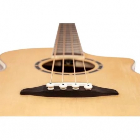 Ortega D7CE-4 Deep Series 7 Medium Scale Akustik Bas Gitar (Natural)<br>Fotoğraf: 3/4