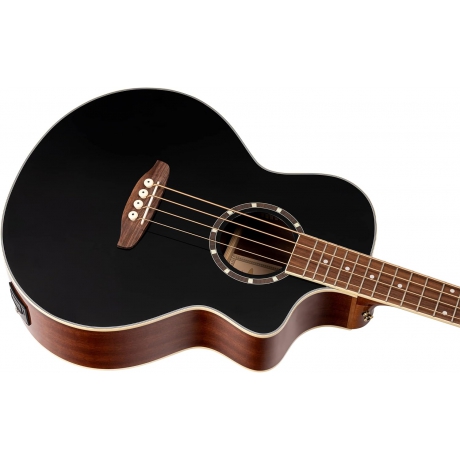 Ortega D8CE-4 Deep Series 8 Elektro Akustik Bas Gitar (Siyah Maun)<br>Fotoğraf: 2/4