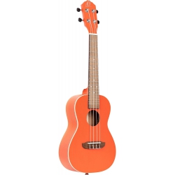 Ortega Earth Series Okoume Concert Ukulele (Pumpkin Orange)