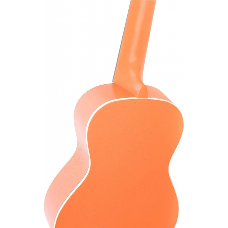 Ortega Earth Series Okoume Concert Ukulele (Pumpkin Orange)<br>Fotoğraf: 3/4