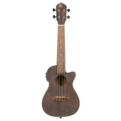 Ortega Earth Serisi Concert Ukulele (Okoume Coal Black)