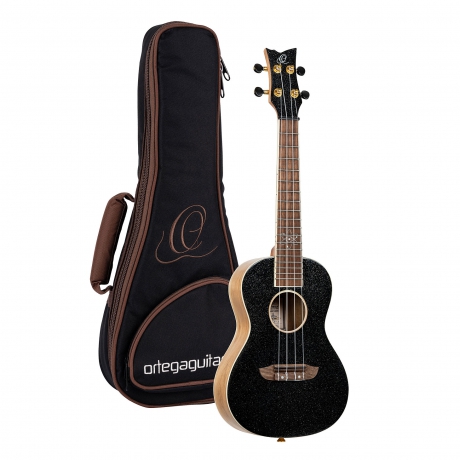 Ortega Element Series Concert Ukulele (Metallic Black Ruel)<br>Fotoğraf: 4/4