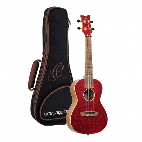 Ortega Element Series Concert Ukulele (Metallic Red Ruel)<br>Fotoğraf: 4/4