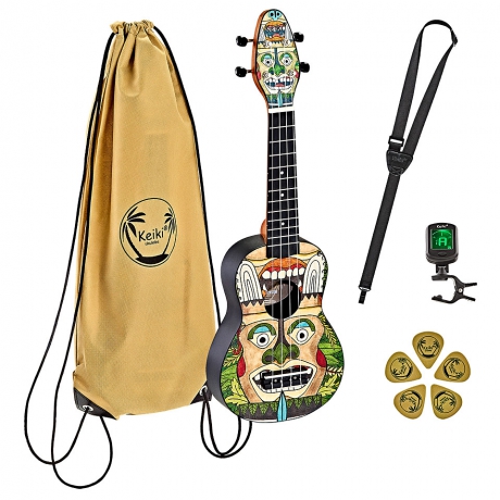 Ortega K2-TM Keiki Sopranino Ukulele Set (Totem)<br>Fotoğraf: 1/3