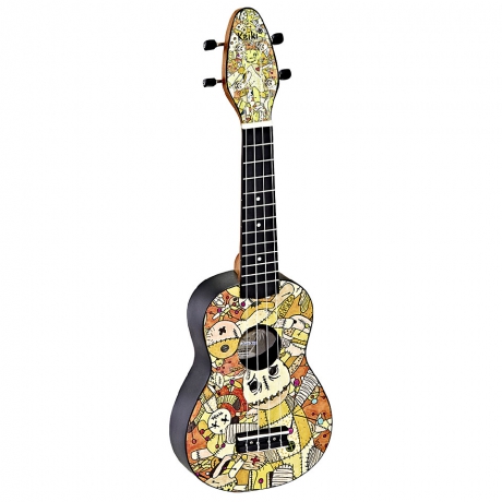 Ortega K2-VP Keiki Sopranino Ukulele Set (Voodoo Puppet)<br>Fotoğraf: 2/3
