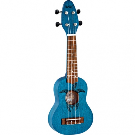 Ortega Keiki Turtle Sopranino Ukulele (Ocean Blue)<br>Fotoğraf: 1/1