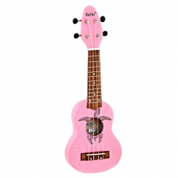 Ortega Keiki Turtle Sopranino Ukulele (Pink)
