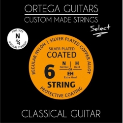 Ortega NYS44N Regular Nylon Select Set Klasik Gitar Teli (Normal  Tension 028...