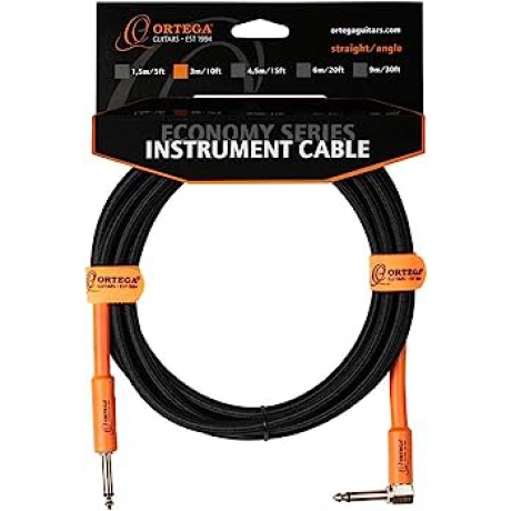 Ortega OECI-10 Economy Series 3m Gitar Kablosu (Siyah)<br>Fotoğraf: 1/1