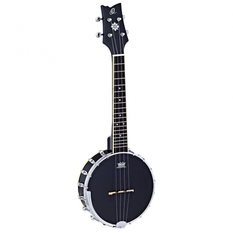 Ortega OUBJ100-SBK Banjo Ukulele (Semi Satin Black)<br>Fotoğraf: 1/1