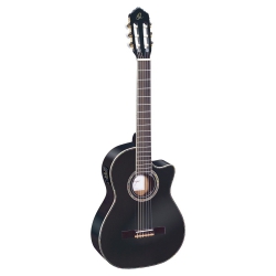 Ortega RCE141BK Elektro Klasik Gitar (Siyah)