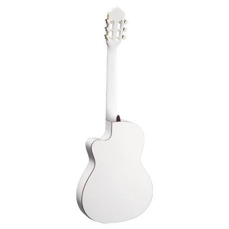 Ortega RCE145WH Thinline Elektro Klasik Gitar (Beyaz)<br>Fotoğraf: 2/2