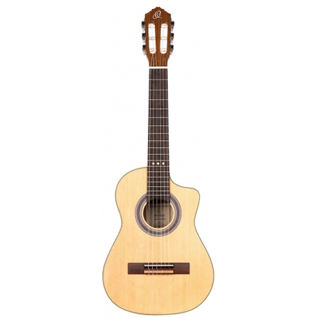 Ortega RQ25 Requinto Series 1/2 Cutaway Klasik Gitar (Natural)<br>Fotoğraf: 1/4
