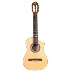 Ortega RQ25 Requinto Series 1/2 Cutaway Klasik Gitar (Natural)
