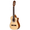 Ortega RQ25 Requinto Series 1/2 Cutaway Klasik Gitar (Natural)<br>Fotoğraf: 3/4