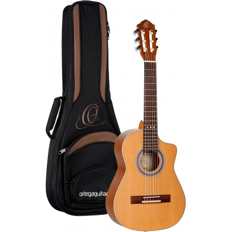 Ortega RQ39E Requinto Series Cutaway Elektro Klasik Gitar (Natural)<br>Fotoğraf: 4/4