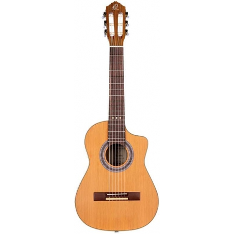 Ortega RQ39E Requinto Series Cutaway Elektro Klasik Gitar (Natural)<br>Fotoğraf: 1/4