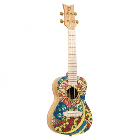 Ortega RUAR-MI Art Series Concert Ukulele (Mystic India)<br>Fotoğraf: 1/3