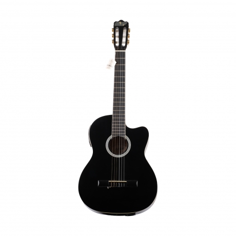 [Outlet] Ashton CG44CEQ Elektro Klasik Gitar (Siyah) (OL-22-148)<br>Fotoğraf: 1/2