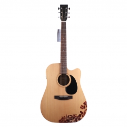 [Outlet] Ditson DC-10E Elektro Akustik Gitar (Natural) (Ol 23-23297)