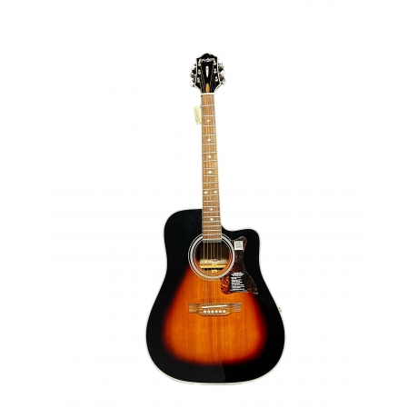 [Outlet] Epiphone Masterbilt DR-500MCE Elektro Akustik Gitar (Vintage Sunburst) [22-492]<br>Fotoğraf: 1/4