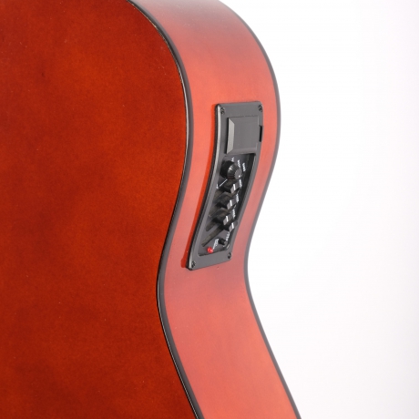 [Outlet] Fenix FX-CG209CENT Cutaway Elektro Klasik Gitar (Natural) (OL 24-24038)<br>Fotoğraf: 3/4