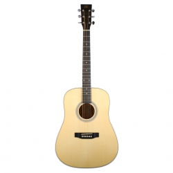 [Outlet] SX SD204GTBK Dreadnought Akustik Gitar (Parlak Natural)(ol 24-24096)