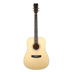 [Outlet] SX SD204GTBK Dreadnought Akustik Gitar (Parlak Natural)(ol 24-24116)