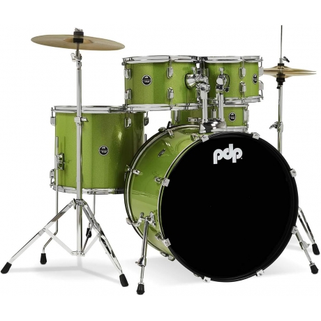 PDP Center Stage 22" Parça Davul Seti (Electric Green Sparkle)<br>Fotoğraf: 1/2