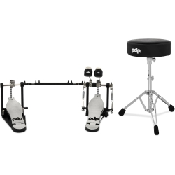 PDP Drums 700 Serisi 2 Parça Aksam Paketi (Tabure & Double&nbsp;Kick Pedalı)
