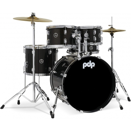 PDP Drums Centerstage 20'' 5-Parça Akustik Davul Seti (Iridescent Black Sparkle)<br>Fotoğraf: 1/2