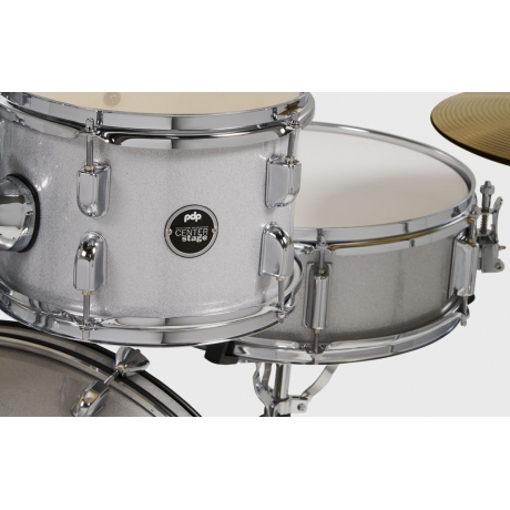 PDP Drums centerstage 22'' 5-Parça Akustik Davul Seti (Diamond White Sparkle)<br>Fotoğraf: 6/8
